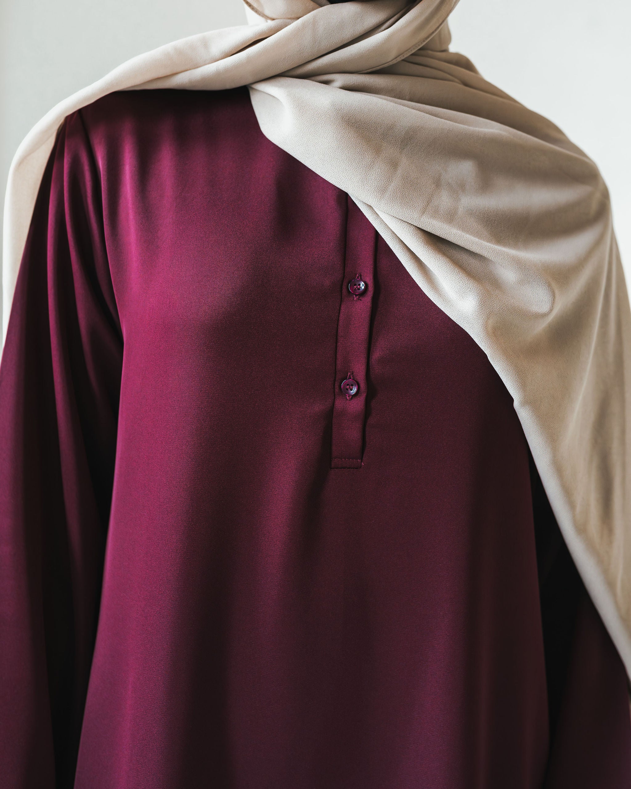 Maroon Essentials Abaya