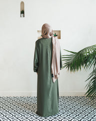 Olive Green Blouse Abaya