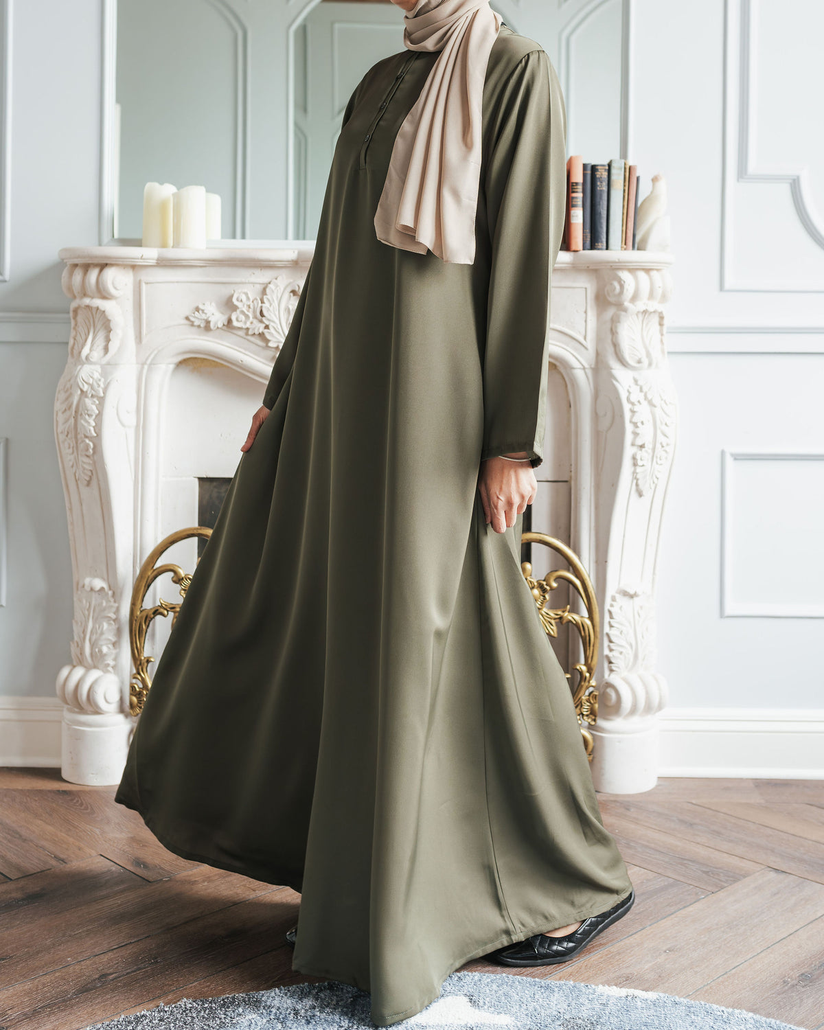 Thyme Green Essentials Abaya